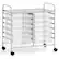 Front. Costway - Costway 12 Drawers Rolling Cart Storage Scrapbook Paper Studio Organizer Bins - Clear.