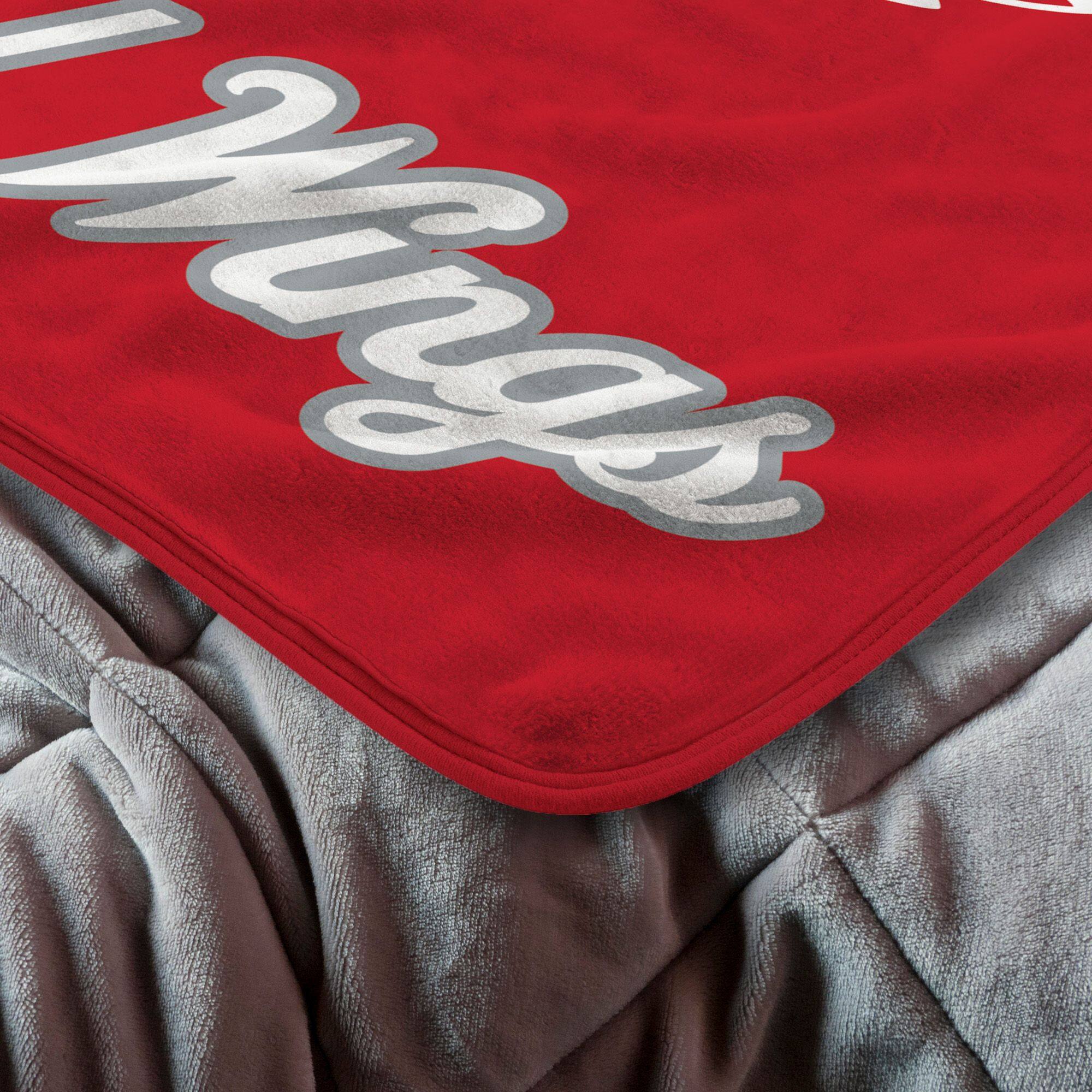 Alt View 1. Sweet Home Collection - NHL Detroit Red Wings 46" x 60" Microfiber Plush Throw Blanket - Red.
