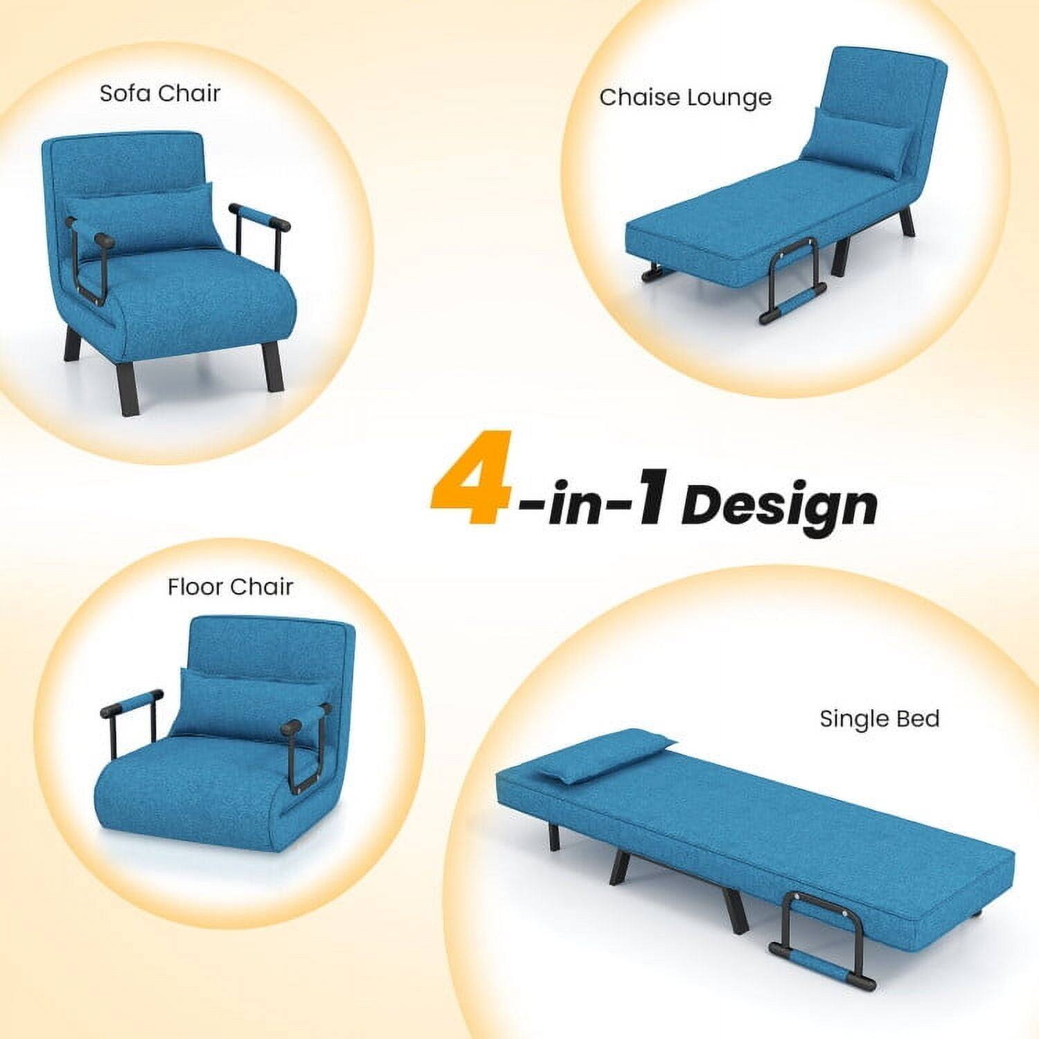 Sofa Chair  
Chaise Lounge  
Floor Chair  
Single Bed  

4-in-1 Design