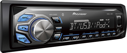 Best Buy: Pioneer Built-In Bluetooth Car Stereo Receiver Black/Blue  MVH-X360BT