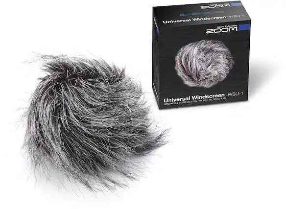 Front. Zoom - Universal Windscreen for Most Zoom Recorders - Black/Gray.