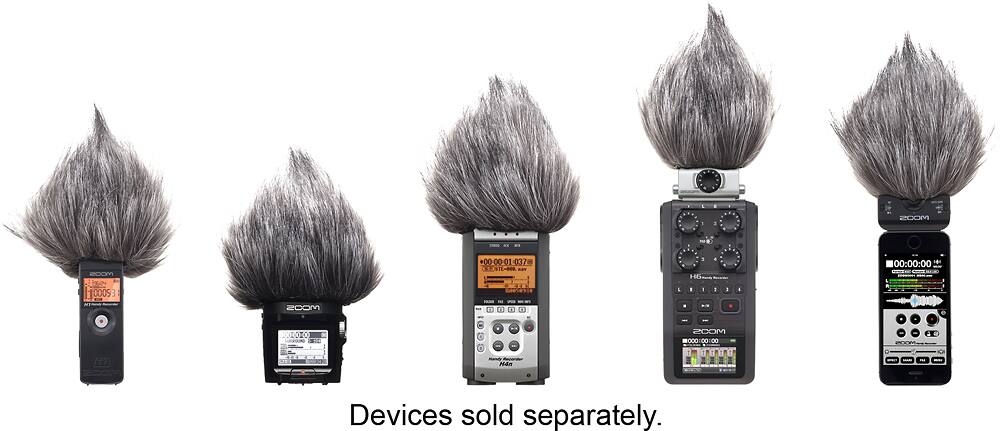 Alt View 11. Zoom - Universal Windscreen for Most Zoom Recorders - Black/Gray.