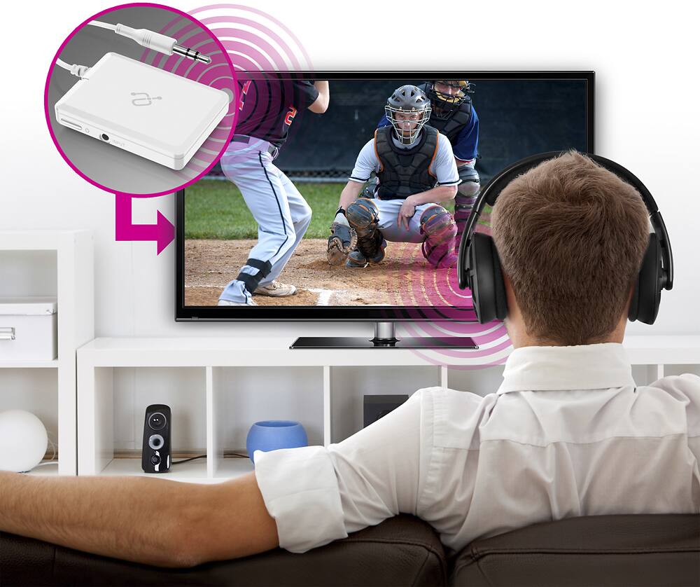 Alt View 12. Aluratek - Bluetooth Audio Transmitter - White.