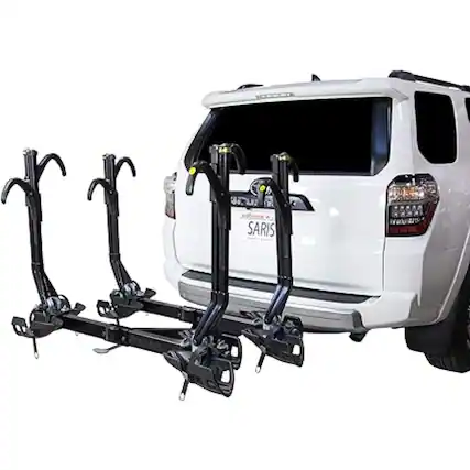 Front. Saris - Superclamp EX 4 Bike Hitch Rack, Hitch Bike Rack Transport System with 2" Hitch Compatibility - Black.