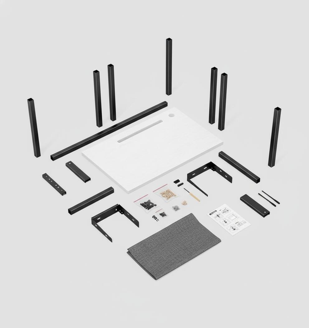 Back. AOITUN - Computer Small Office Desk 31 Inch - Perfect for Dorms and Small Spaces, Compact Writing Desk - White.