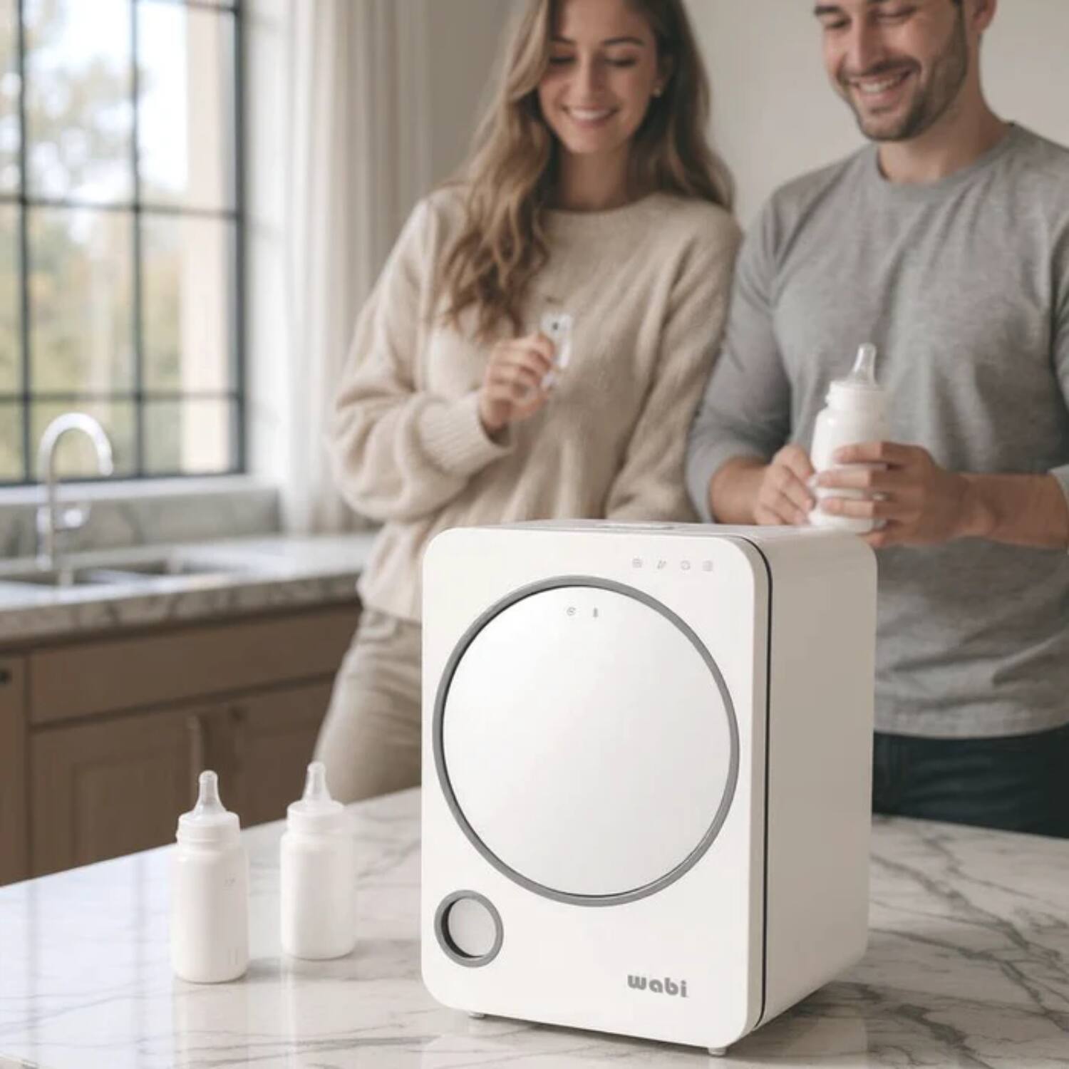 Alt View 1. Wabi - Wabi Baby UVC LED Sanitizer & Dryer REV - White.