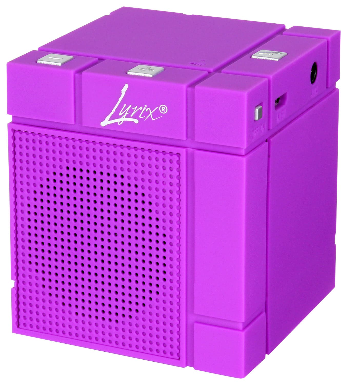 Front. Lyrix - MIXX Portable Bluetooth Speaker - Purple.