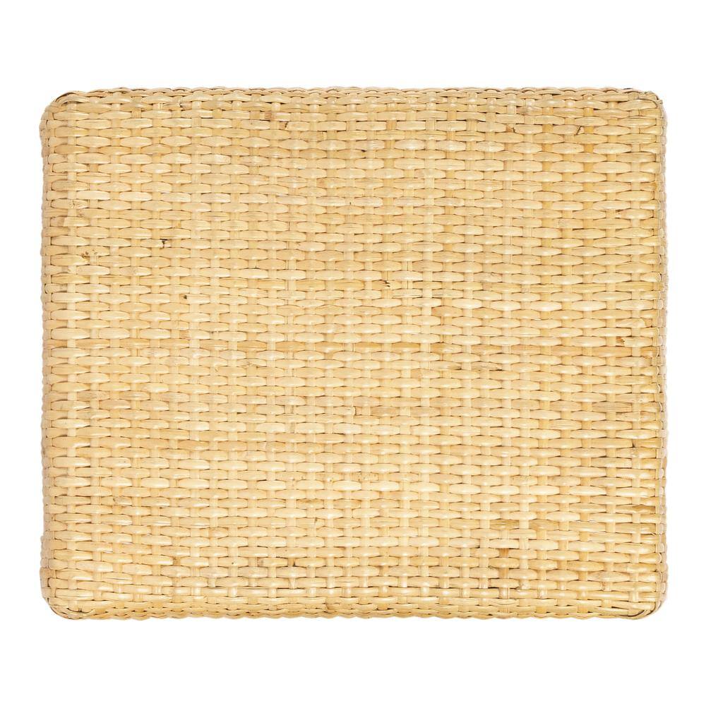 Angle. Butler Specialty - Robias Rectangular Rattan 24.5" Counter Stool - Natural.