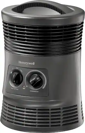Front. Honeywell Home - 360 Surround Fan-Forced Heater - Slate Gray.