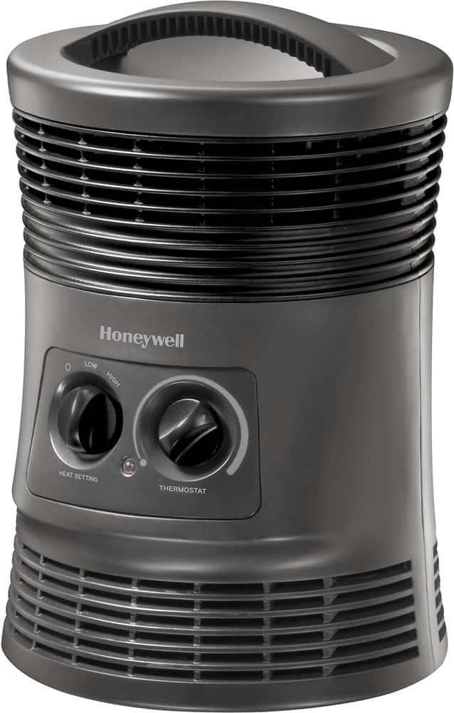 Left. Honeywell Home - 360 Surround Fan-Forced Heater - Slate Gray.