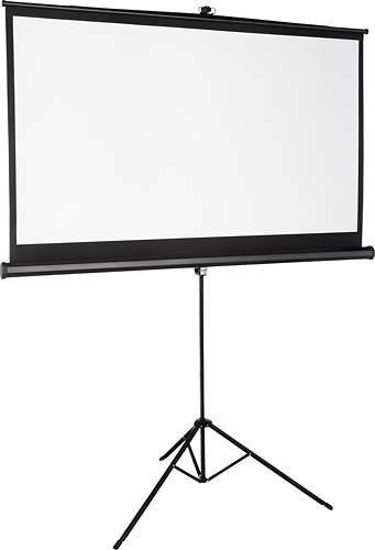 Insigniaâ„¢ - 75 Tripod Projector Screen - Black/White was $119.99 now $79.99 (33.0% off)