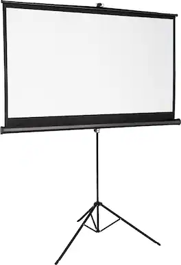 Insignia™ - 75" Tripod Projector Screen - Black/White