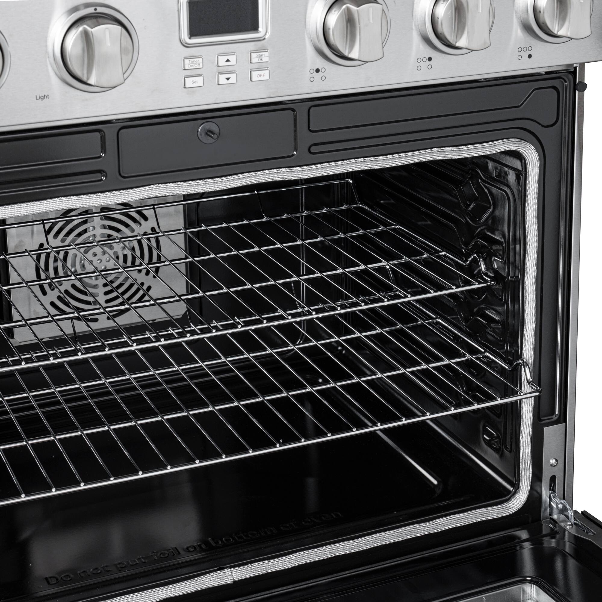 Do not put foil on bottom of oven