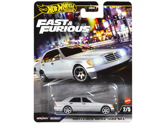 Hot Wheels Premium
Fast & Furious
Mercedes-Benz 500 SEL
2/5
Metal/Metal
Real Riders
Mattel
