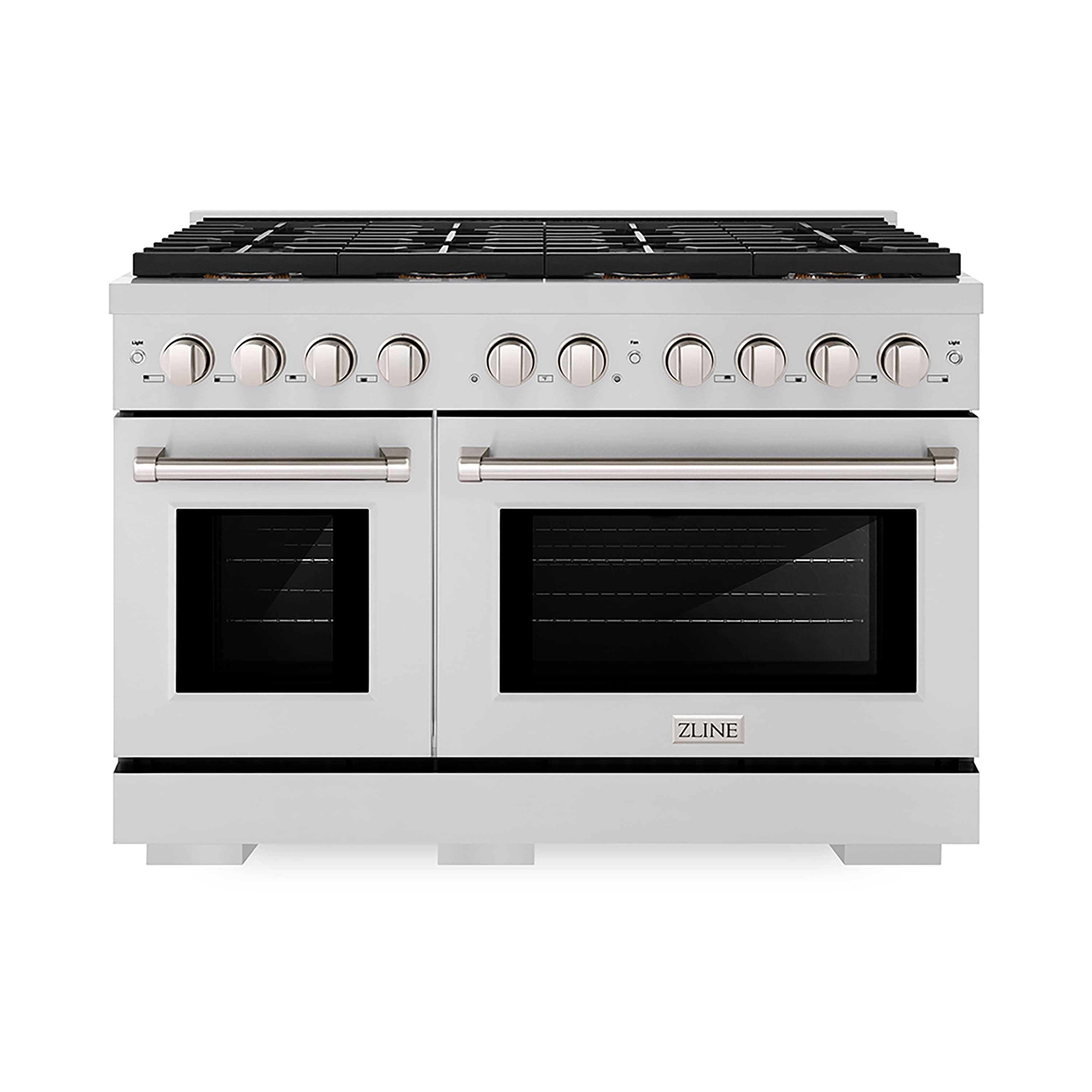 ZLINE - 48 in. Paramount Dual Fuel Range with 8 Burner DuoPro Cooktop & Dual Ovens (PSDR48) - Stainless Steel