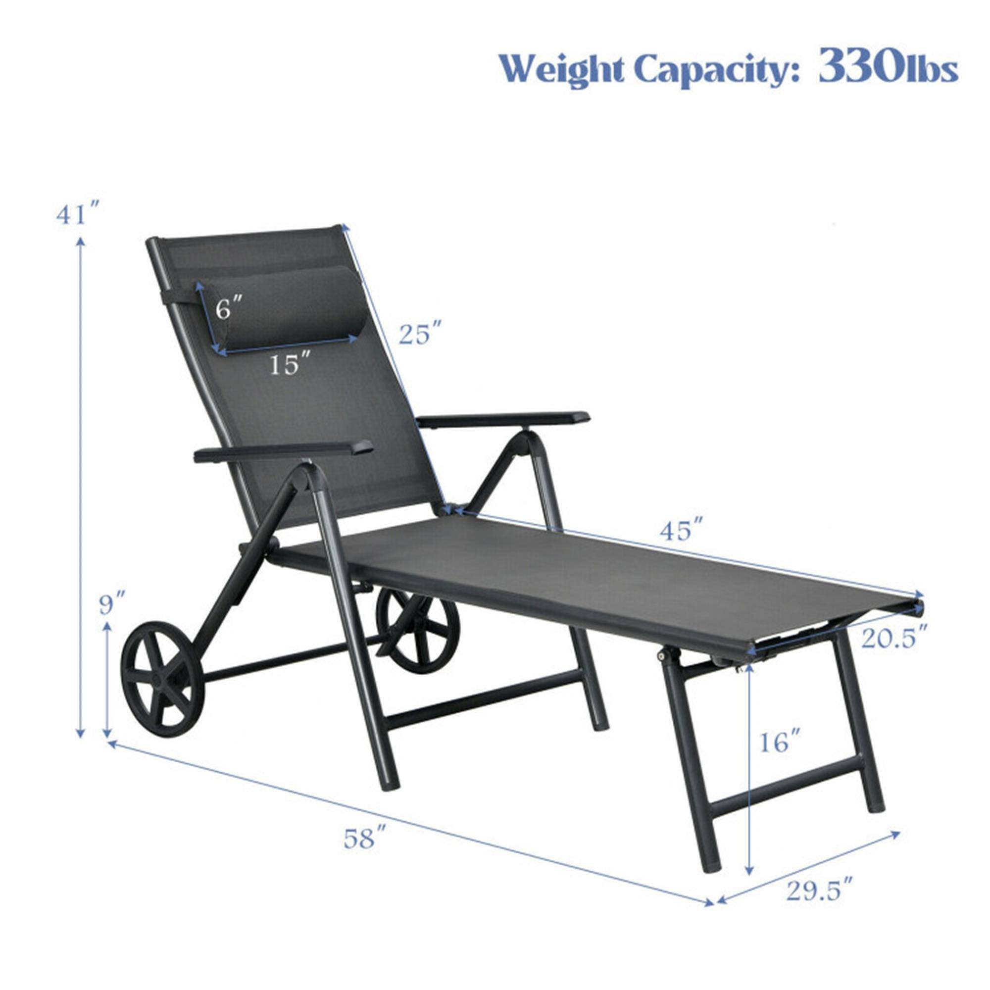 Weight Capacity: 330lbs  
41"  
6"  
15"  
25"  
45"  
9"  
20.5"  
16"  
58"  
29.5"