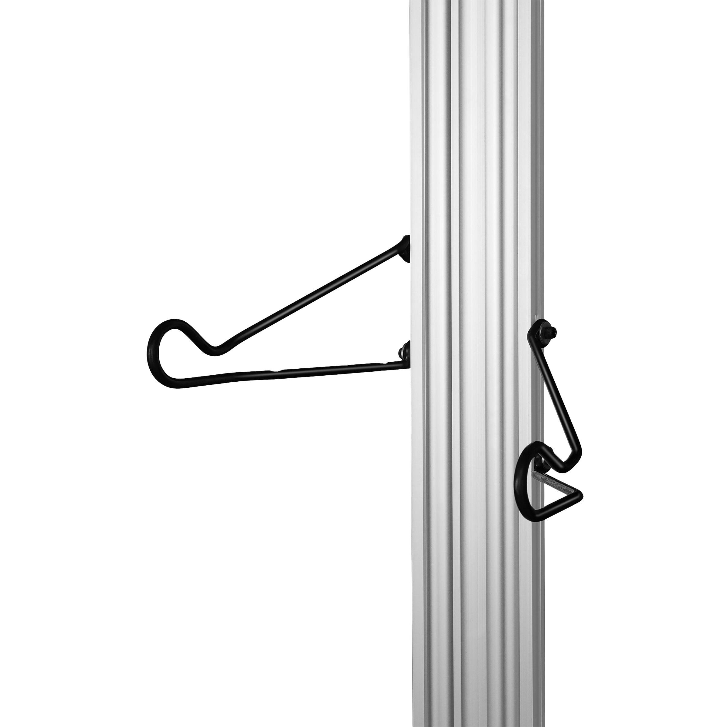 Alt View 4. RAD Cycle - Floor to Ceiling Tension 2-Bike Rack - Silver.