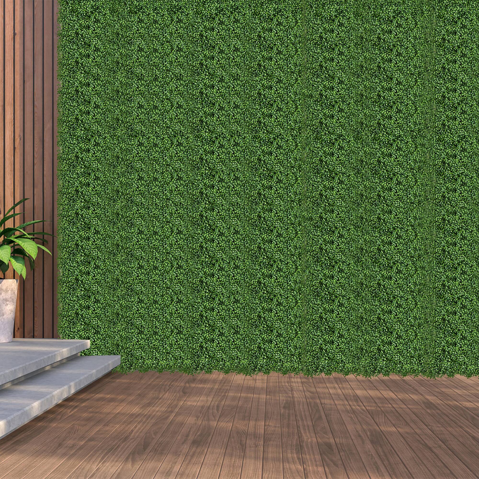 Alt View 3. Gymax - Gymax 12 Pcs Faux Boxwood Panels w/ Insertable Branches Privacy Hedge Screen 20'' x 20'' - Green.