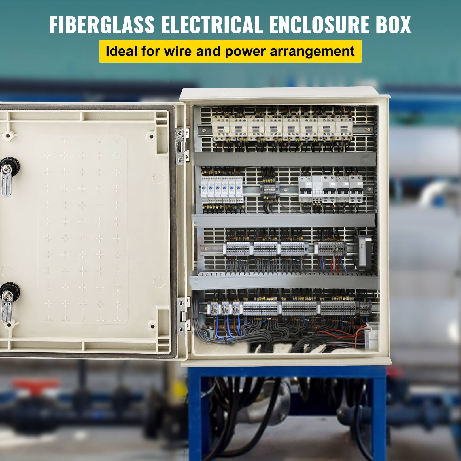 FIBERGLASS ELECTRICAL ENCLOSURE BOX  
Ideal for wire and power arrangement