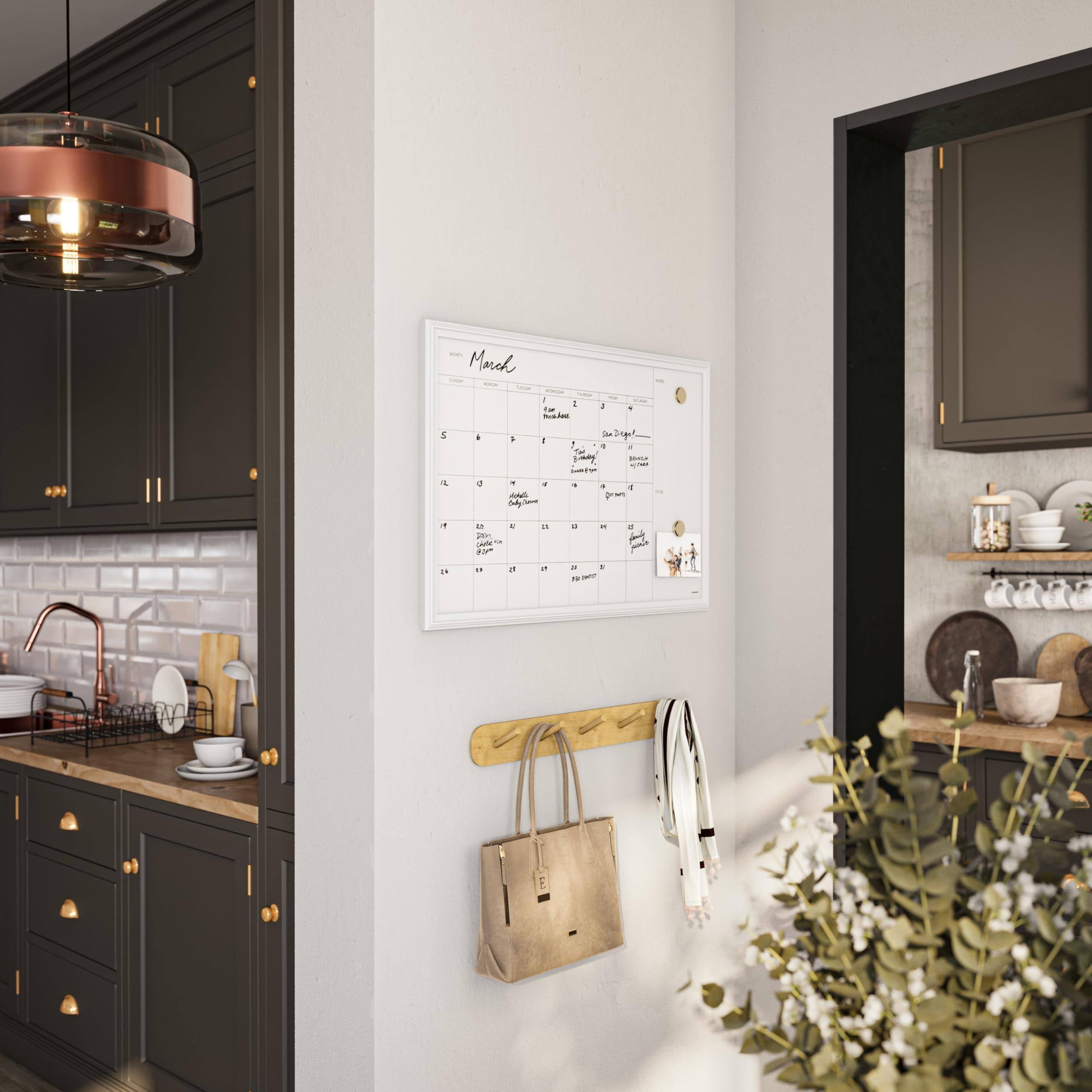 Sure, here is the corrected and grouped text from the image:

---

**March**

- **Monday**
  - 5
  - 12
  - 19
  - 26

- **Tuesday**
  - 6
  - 13
  - 20
  - 27

- **Wednesday**
  - 7
  - 14
  - 21
  - 28

- **Thursday**
  - 8
  - 15
  - 22
  - 29

- **Friday**
  - 9
  - 16
  - 23
  - 30

- **Saturday**
  - 10
  - 17
  - 24
  - 31

- **Sunday**
  - 11
  - 18
  - 25

---

**Notes:**

- **March 10**: "Soccer Game"
- **March 17**: "Dinner with Mom"
- **March 24**: "Birthday Party"
- **March 31**: "Family Reunion"

---

