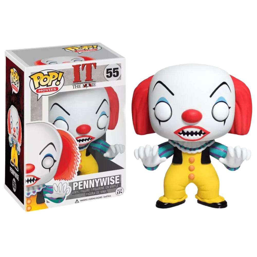 POP! IT 55 THE MOVIE
PENNYWISE
FIGURE / FIGURINE EN VINYLE
AGE 17+
VINYL FIGURA DE VINIL
CHOKING HAZARD - Small Parts