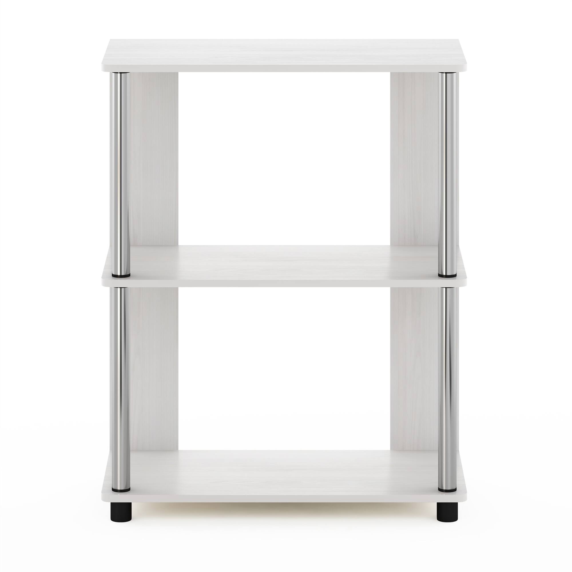 Alt View 2. Furinno - JAYA Simple Design Bookcase, White Oak - White Oak/Stainless Steel.
