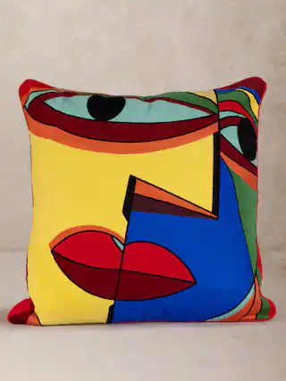 Front. GAURI KOHLI - Anatolia Pillow - Multicolored.