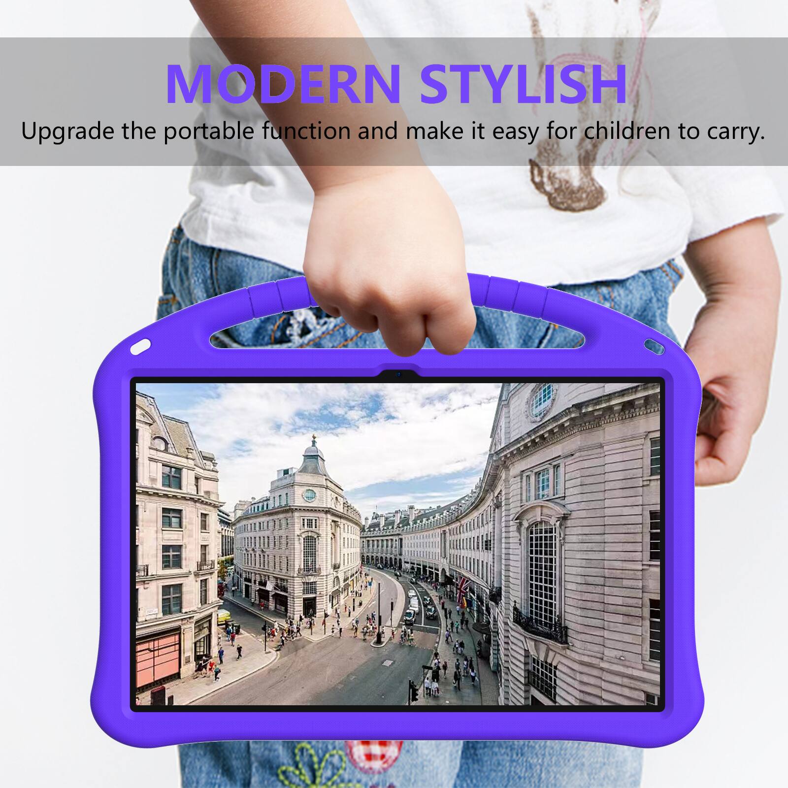 MODERN STYLISH  
Upgrade the portable function and make it easy for children to carry.