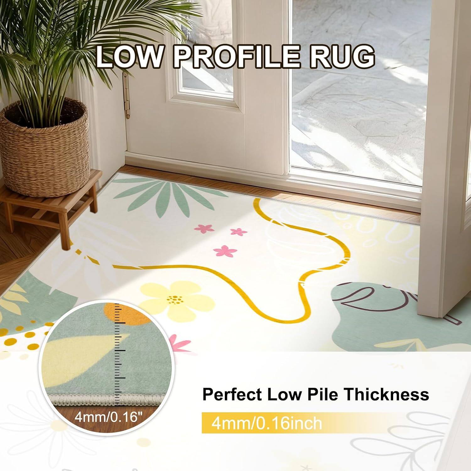 LOW PROFILE RUG

Perfect Low Pile Thickness 4mm/0.16inch