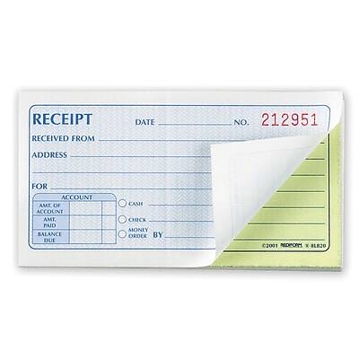 RECEIPT  
DATE  
NO. 212951  

RECEIVED FROM  
ADDRESS  

FOR  
ACCOUNT  

AMT. OF  
AMT. PAID  
BALANCE DUE  

CASH  
CHECK  
MONEY ORDER  

BY  

C2001 NOMPHS & 8120