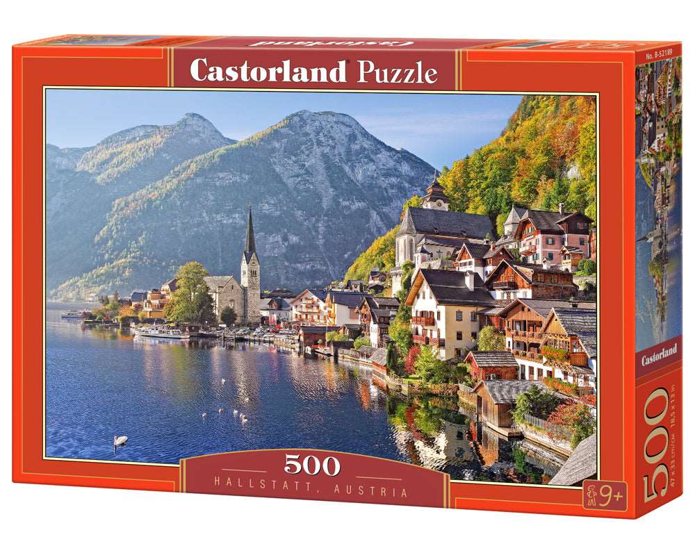 Castorland Puzzle, 500, HALLSTATT, AUSTRIA, Castorland, 18.5, 9+, 500, 47x33 LmicA, Nio. B-52189