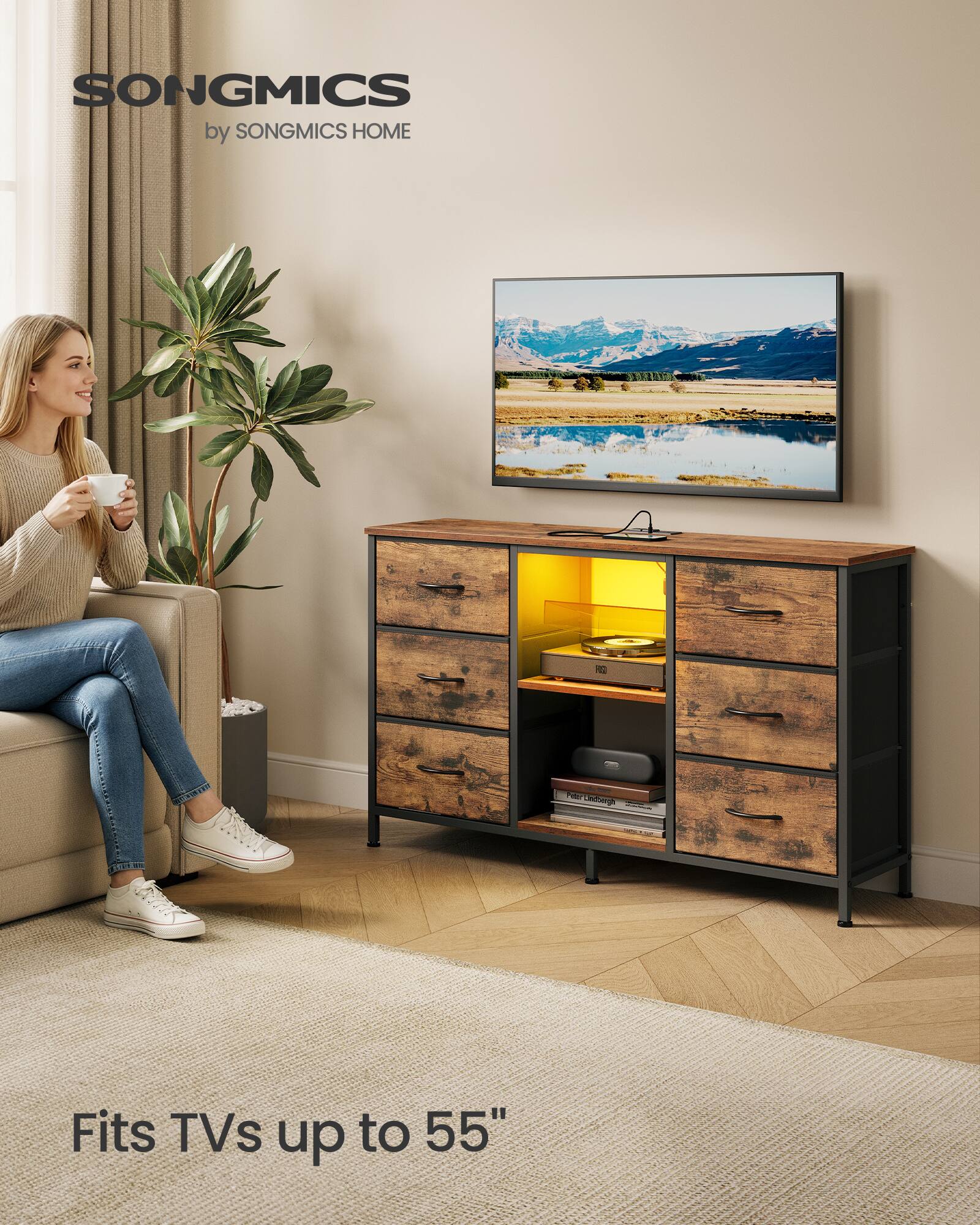 SONGMICS by SONGMICS HOME  
Fits TVs up to 55"