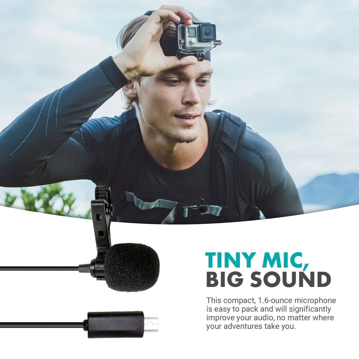 TINY MIC, BIG SOUND

This compact, 1.6-ounce microphone is easy to pack and will significantly improve your audio, no matter where your adventures take you.