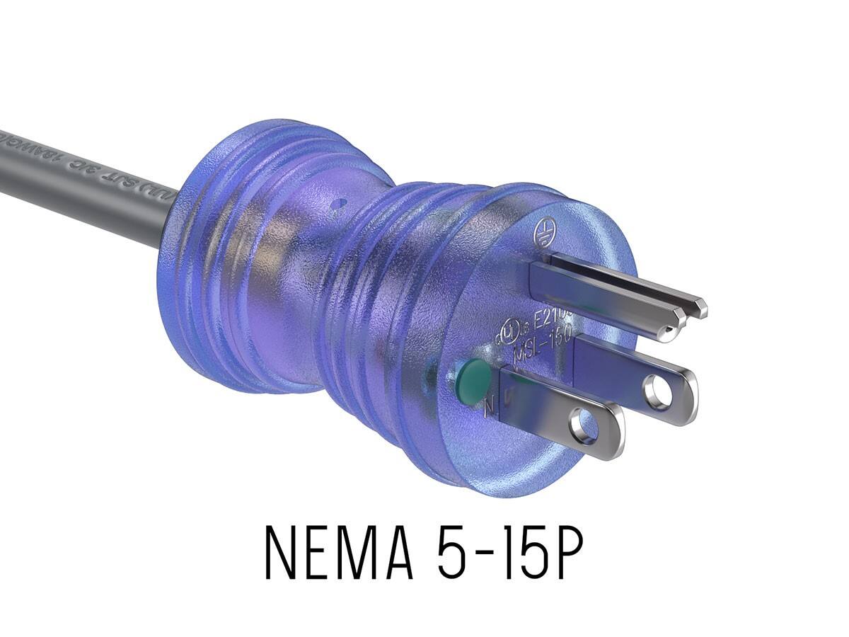 18AWG 3C UIJSUT SUT Ms a E21s MSL-150 N NEMA 5-15P