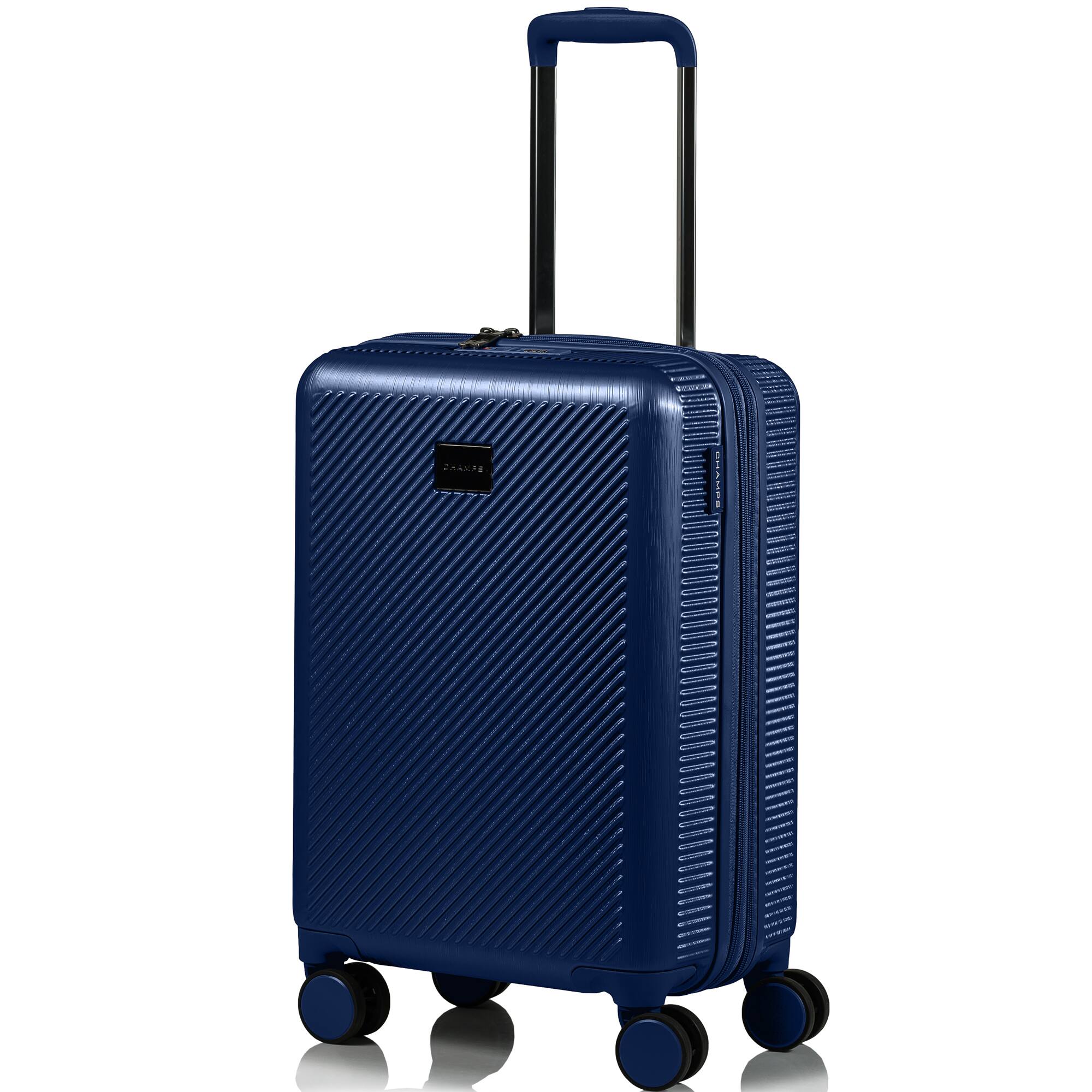 Angle. Champs - Iconic II Collection Hardside Carry-On - Navy.