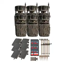 Stealth Cam - Revolver 40MP Cellular Camera with Solar Battery Bundle (6-Pack)
