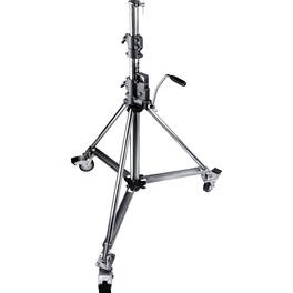 Kupo - Heavy Duty Wind-Up Low Base Steel Stand, 8.8', Chrome