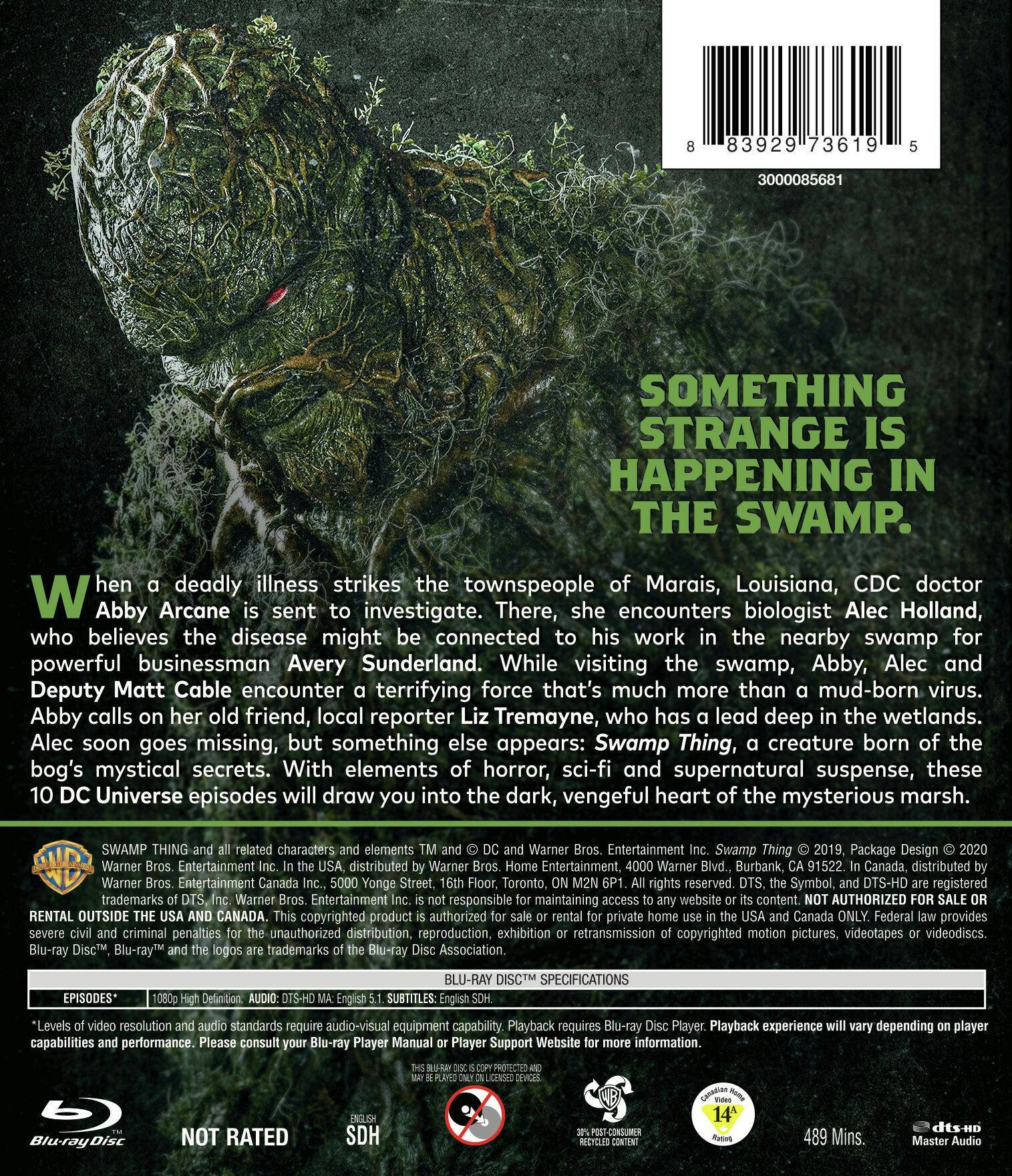 Back. Swamp Thing: The Complete Series [Blu-ray].