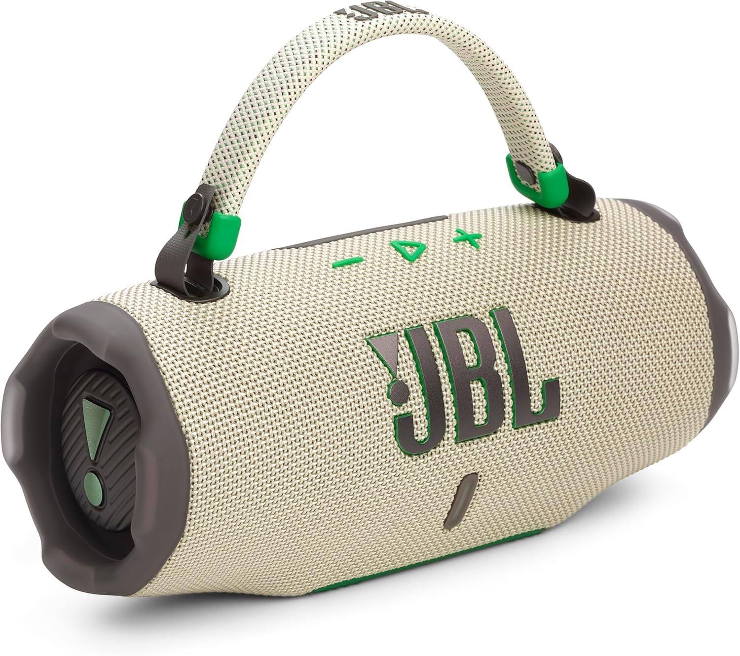 Back. JBL - Charge 6 Portable Waterproof Bluetooth Speaker with Carrying Case - Sand.