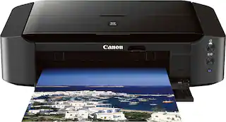 Front. Canon - PIXMA iP8720 Wireless Photo Printer - Black.