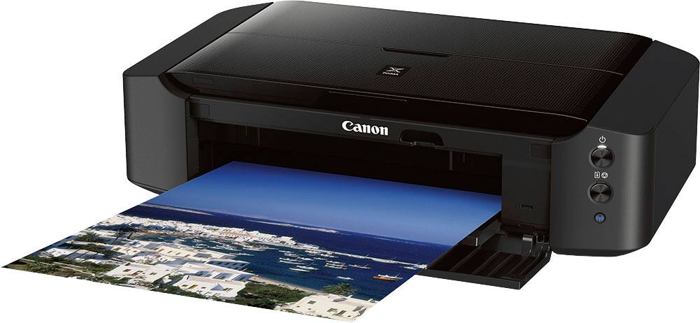 Left. Canon - PIXMA iP8720 Wireless Photo Printer - Black.