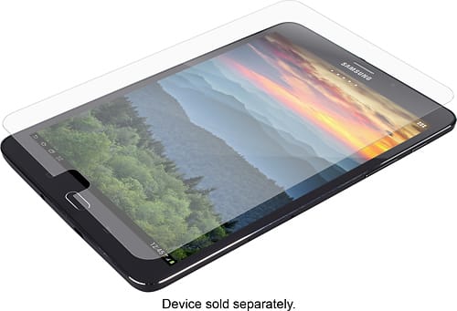 ZAGG - InvisibleShield HD Glass Screen Protector for Samsung Galaxy Tab S2 8 - Clear - Larger Front