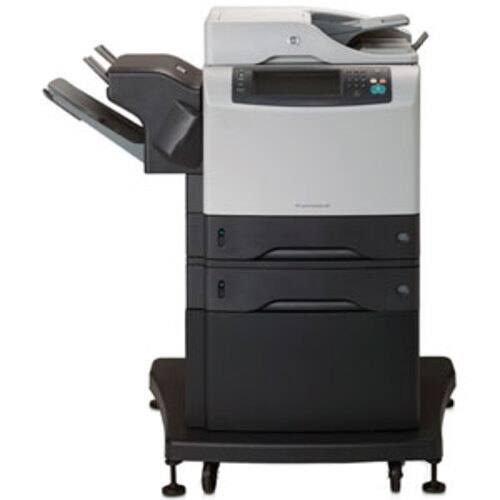 Front Standard. HP - LaserJet Laser Multifunction Printer - Monochrome - Plain Paper Print - Floor Standing.