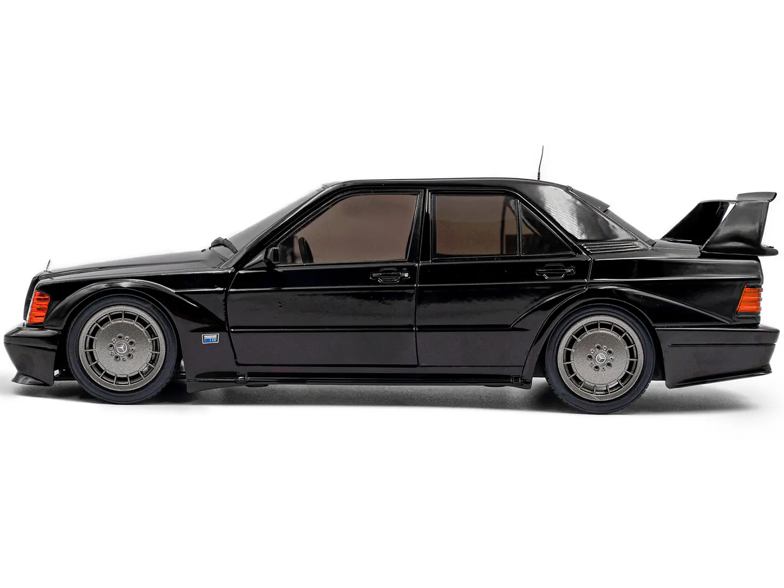 Alt View 2. Solido - Mercedes Benz 190 Evolution II (W201) "Solido Works" Black 1/18 Diecast Model Car by Solido.