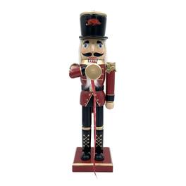 Santa's Workshop - Arkansas Razorbacks 14" Bugler Nutcracker - Red