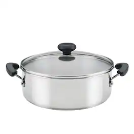 Mirfee - 4 Quart Stainless Steel Dutch Oven, Induction & Dishwasher Safe - Silver