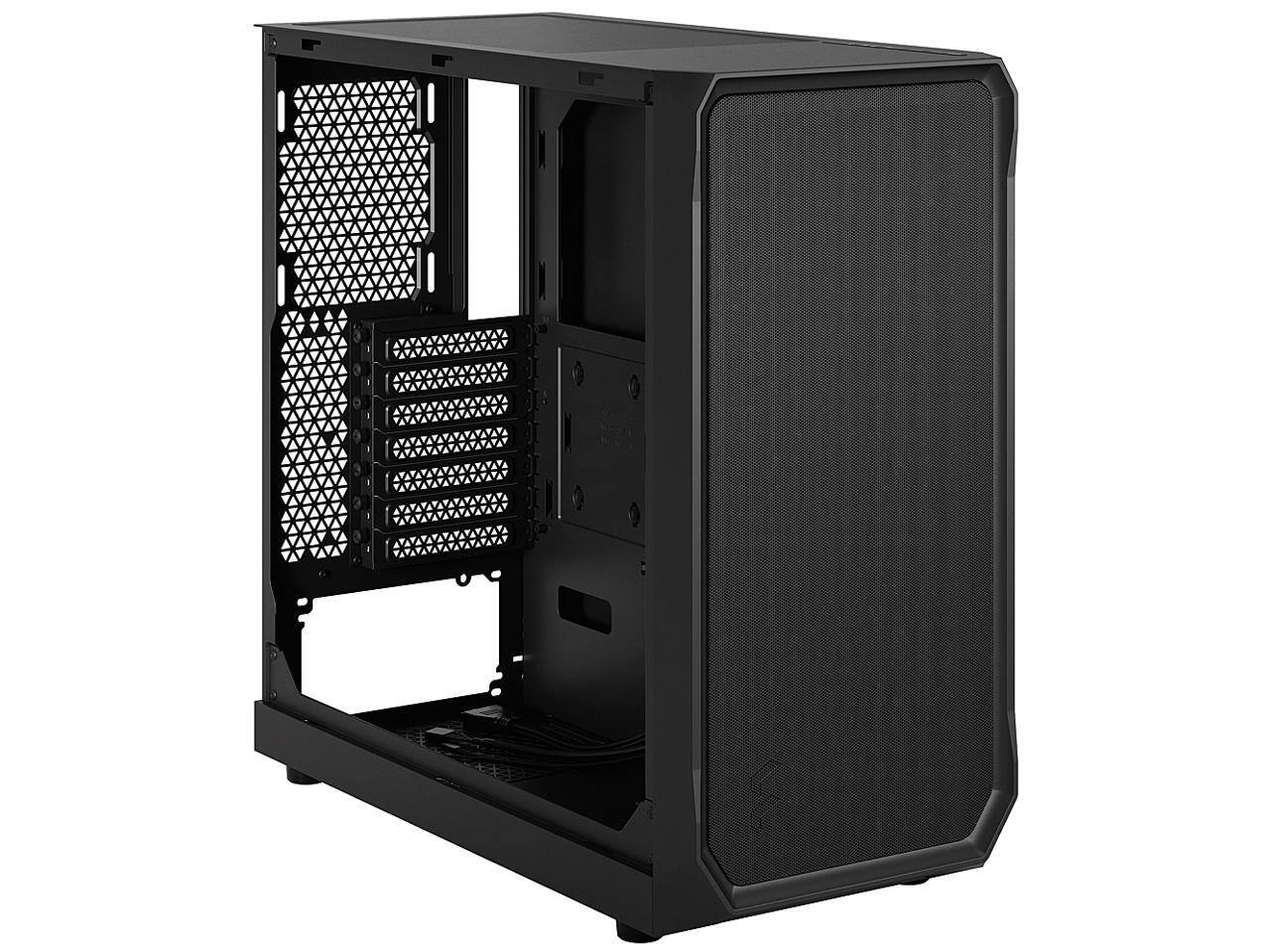 Alt View 9. Fractal Design - Fractal Design Focus 2 Computer Case - Tower - Black - Tempered Glass, Steel, Mesh - 4 x Bay - 0 - Mini ITX, Mini ATX - Black.