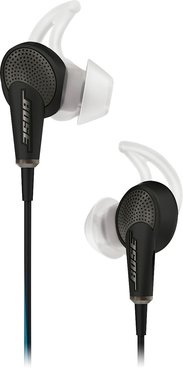 dæk svimmelhed region Bose QuietComfort 20 (iOS) Wired Noise Cancelling In-Ear Earbuds Black  718839-0010 - Best Buy