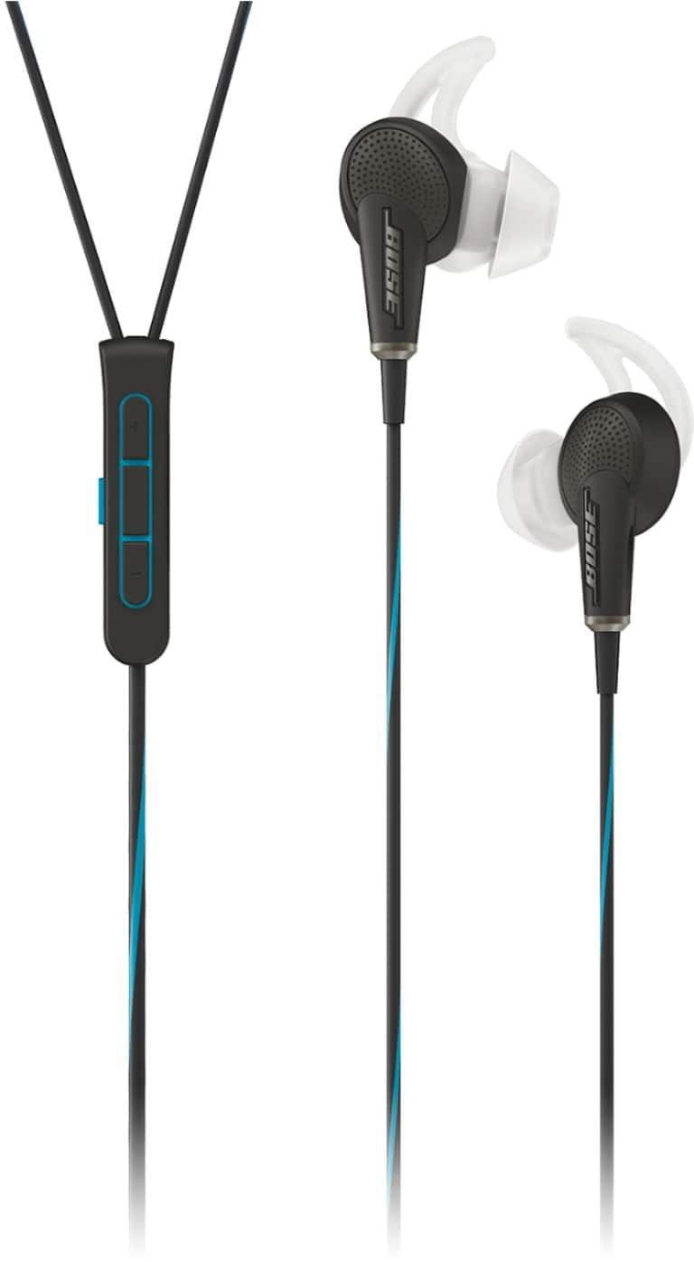 Best Buy: Bose QuietComfort 20 (iOS) Wired Noise In-Ear Earbuds Black 718839-0010