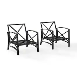 Crosley Furniture - Kaplan 2Pc Outdoor Chair Set - 2 Chairs - Oatmeal